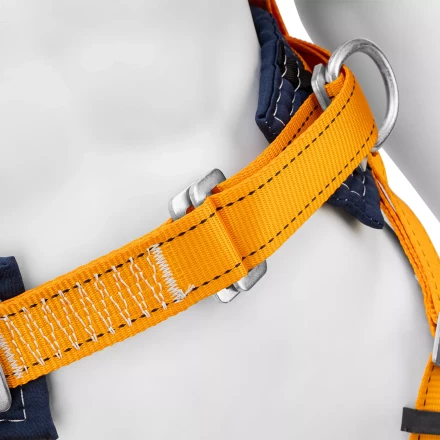 Удерживающе-страховочная привязь Сибртех 89507, модель УСП II, наплечные и набедренные лямки, высокий кушак купить в Когалыме