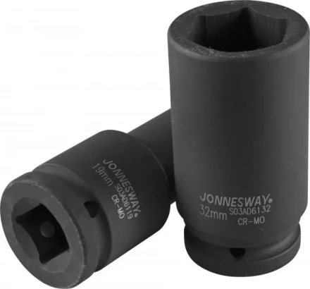 Головка ударная шестигранная 3/4" М24 удлиненная S03AD6124 Jonnesway 48585 купить в Когалыме