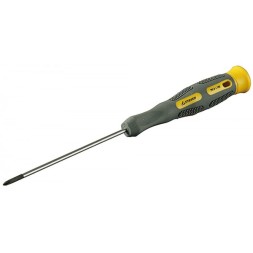Отвертка STAYER &quot;PROFESSIONAL&quot; &quot;MAX-GRIP&quot; для точн работ, Cr-V, двухкомп рукоятка, магнит наконечник, PH №0x100мм 25826-0-100 G