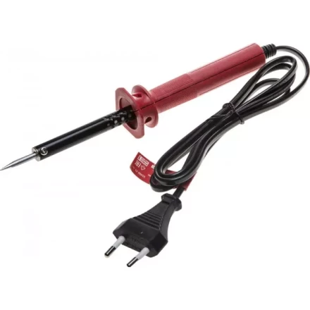 Электропаяльник ЗУБР "МАСТЕР" с пластмассовой рукояткой и долговечным жалом, форма конус, 25Вт 55400-25_z01 купить в Когалыме