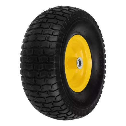 Колесо пневматическое Denzel 15/6.00-6, D 370 мм, подш. внут. диам. 16 мм, длина оси 100 мм 68998 купить в Когалыме