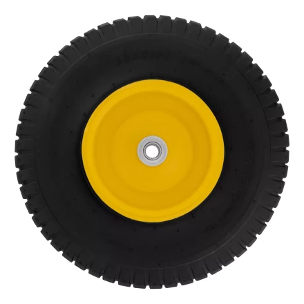 Колесо пневматическое Denzel 15/6.00-6, D 370 мм, подш. внут. диам. 16 мм, длина оси 100 мм 68998 купить в Когалыме