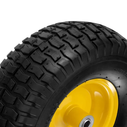 Колесо пневматическое Denzel 15/6.00-6, D 370 мм, подш. внут. диам. 16 мм, длина оси 100 мм 68998 купить в Когалыме