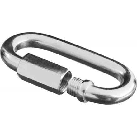 Карабин ЗУБР "МАСТЕР" винтовой с муфтой, оцинкованный, 6мм, 1 шт 304536-06 купить в Когалыме