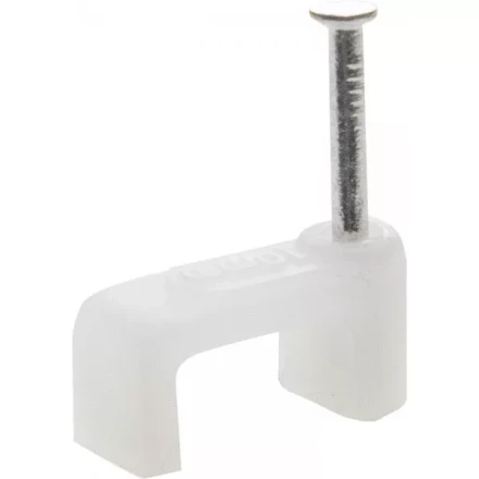 Скоба-держатель для плоского кабеля, с оцинкованным гвоздем, 7 мм, 100 шт, STAYER Master 4511-07 4511-07 купить в Когалыме