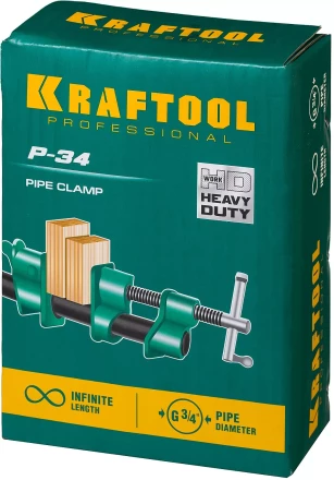 Струбцина KRAFTOOL P-34 трубная 32302-1 купить в Когалыме