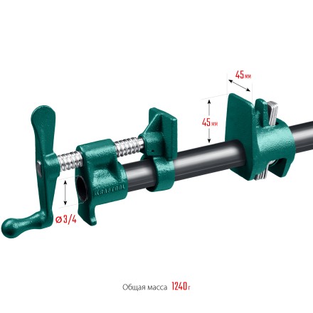 Струбцина KRAFTOOL P-34 трубная 32302-1 купить в Когалыме