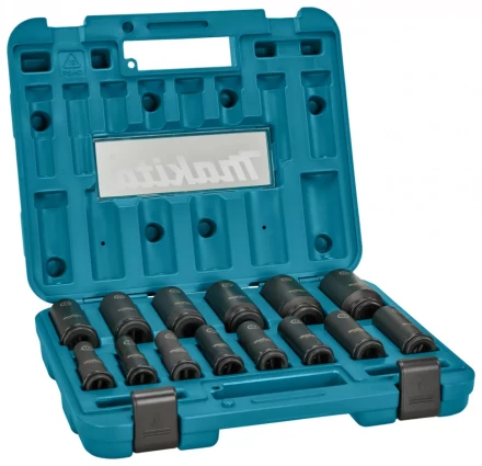 Набор ударных головок Impact Black Makita 1/2, 14 шт Makita E-16586 купить в Когалыме