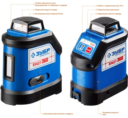 Нивелиры лазерные Крест-360 двухлучевой 360 серия ПРОФЕССИОНАЛ купить в Когалыме