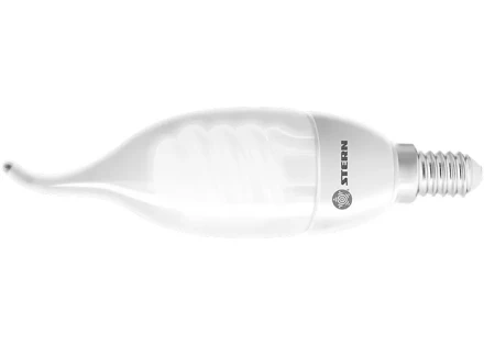 Лампа компактная люминесцентная "свеча на ветру" 9W 2700K E14 8000ч Stern 90961 купить в Когалыме