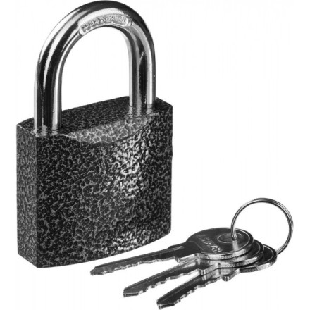 Замок STAYER &quot;STANDARD&quot; навесной, металлический корпус, закаленная дужка, 50 мм 37160-50 купить в Когалыме