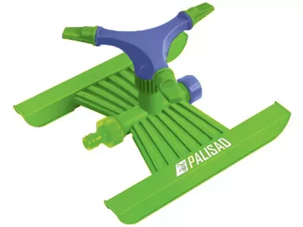 Разбрызгиватель пласт. вращ. с 3 лоп. штуц D 3/4" с  подст. S поля. 180 кв. м D 15 м  PALISAD 65409 купить в Когалыме