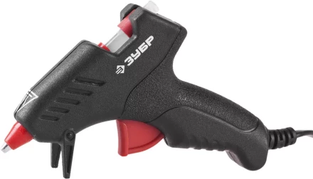 Пистолет ЗУБР "МАСТЕР" клеевой (термоклеящий), электрический, эргономичная рукоятка, рабочая температура 165град, d=8мм, 10Вт 06850-10-08_z02 купить в Когалыме