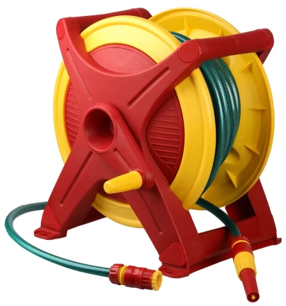 Катушка GRINDA для шланга универсальная: шланг поливочный 1/2"x25м, соед шланг 1/2"x 1,5м, набор поливочной арматуры 8-428441_z01 купить в Когалыме