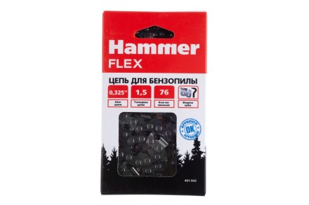 Цепь пильная HAMMER 0,325&#039;&#039;-1,5мм-76зв купить в Когалыме