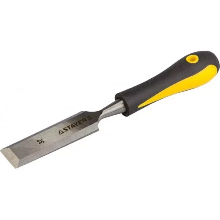 Стамеска с двухкомпонентной ручкой, 32мм, STAYER Profi 18205-32 купить в Когалыме