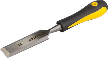 Стамеска с двухкомпонентной ручкой, 32мм, STAYER Profi 18205-32 купить в Когалыме
