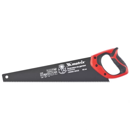 Ножовка по дереву"BLACK SERIES",550 мм,7-8 TPI,зуб-3D,каленный зуб,тефлоновое покрытие полотна MTX 235799 купить в Когалыме