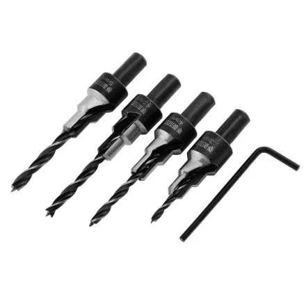 Набор сверл под конфирмат Denzel 704240, 3-5 мм, набор 4 шт купить в Когалыме