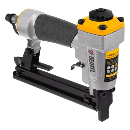 Степлер пневматический Denzel  PS8016 для прямоугольных скоб 21GA от 6 до 16 мм 57400 купить в Когалыме