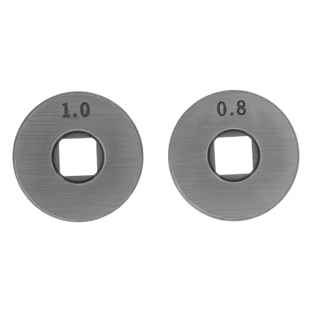 Подающий ролик, V профиль под стальную проволоку 0,8-1мм, посадка квадрат, 2 шт Denzel 93651 купить в Когалыме