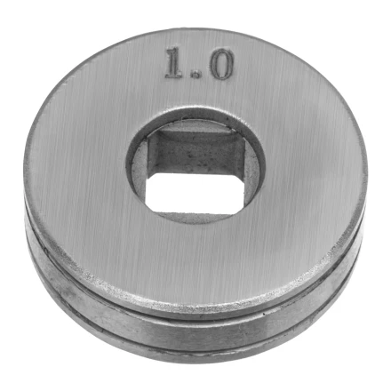 Подающий ролик, V профиль под стальную проволоку 0,8-1мм, посадка квадрат, 2 шт Denzel 93651 купить в Когалыме