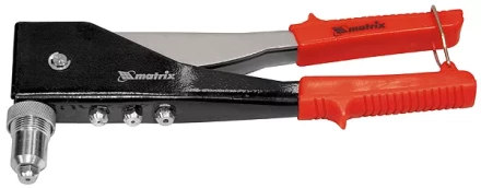 Заклепочник, 250 мм, переставной 0-90 градусов, заклепки 2,4-3,2-4,0-4,8 мм MATRIX 40527 купить в Когалыме