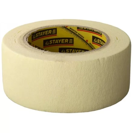 Лента STAYER малярная высокоэластичная, для сложных поверхностей, 50мм х 25м 12123-50-25 купить в Когалыме