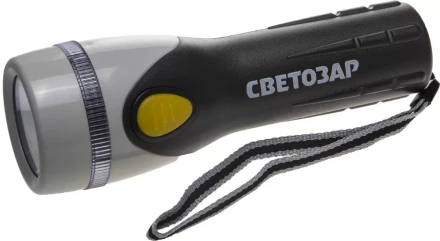 Фонарь СВЕТОЗАР "UPITER" ручной с пластмассовым корпусом и ремешком, ксеноновая лампа, 2xD SV-56375 купить в Когалыме