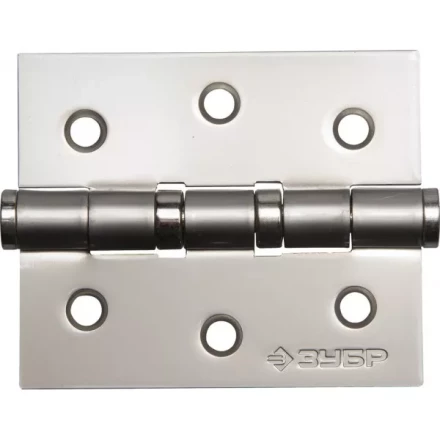 Петля универсальная ЗУБР "ЭКСПЕРТ", 2 подшипника, цвет мат. никель (PN), с крепежом, 75х63х2,5мм, 2 шт 37601-075-4 купить в Когалыме