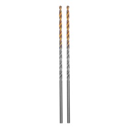 Сверло спиральное по металлу 2,5 х 95 мм Р6М5, Golden Tip, удлиненное, 2шт. Denzel 718246