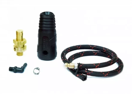 Разъем силовой TIG 50 M12х1 шланг L=0,6метра  быстроразъем Aurora купить в Когалыме