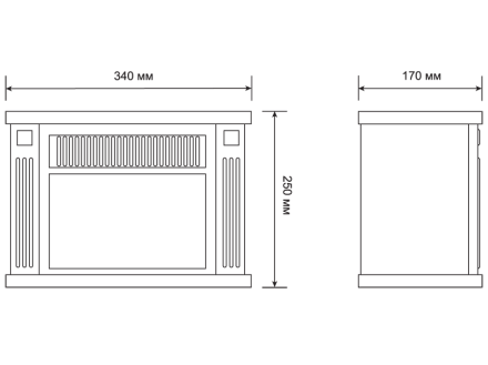 Электрокамин-камин электрический мини ELECTROLUX EFP/M-5012B черный купить в Когалыме