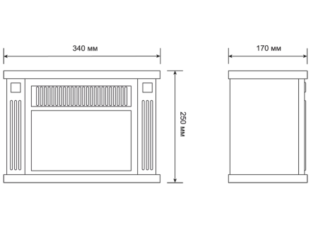 Электрокамин-камин электрический мини ELECTROLUX EFP/M-5012B черный купить в Когалыме