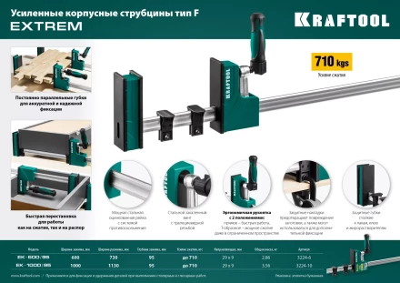 Струбцина KRAFTOOL EXTREM корпусная 3224-10 купить в Когалыме