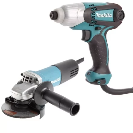 Набор инструментов Makita DK0169 (шуруповерт TD0101, болгарка 9555HN) купить в Когалыме