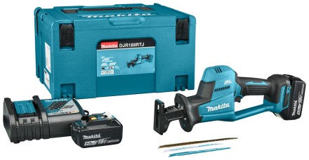 Сабельная пила Makita DJR189RTJ  (2* АКБ 5Ач, ЗУ),  бесщеточный двигатель купить в Когалыме