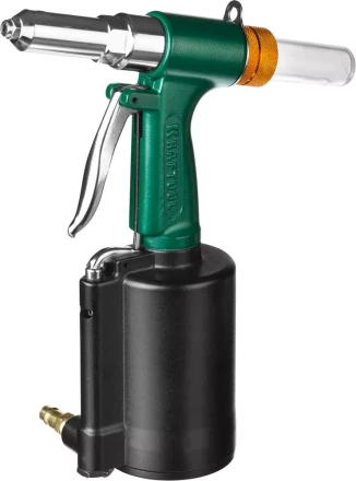 Заклепочник пневматический KRAFTOOL INDUSTRIE-PNEUMO для заклёпок из алюминия, стали, нерж. стали, d=2,4 / 3,2 / 4,0 / 4,8 / 6,4 мм 31185_z01 купить в Когалыме