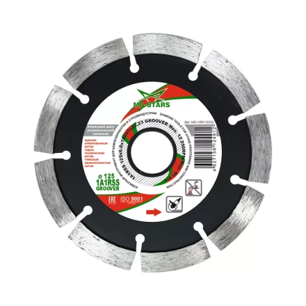 Диск алмазный по бетону 1A1RSS GROOVER MD-STARS 125*6.0*10*9T*22,23 mm купить в Когалыме