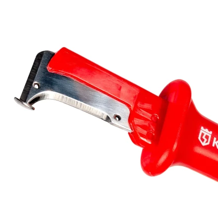 Нож монтерский диэлектрический КВТ НМИ-11 с малой «пяткой» и частично изолированным лезвием (86566) купить в Когалыме