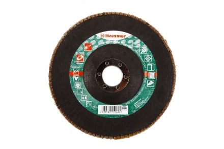 Круг Лепестковый Торцевой (КЛТ) HAMMER КЛТ 1 Ф150х22 Р60 213-011 купить в Когалыме