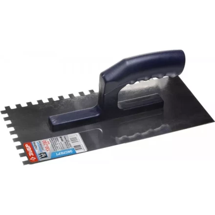 Гладилка ЗУБР нержавеющая с пластиковой ручкой, зубчатая, 8х8мм 0804-08 купить в Когалыме