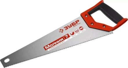 Ножовка универсальная (пила) ЗУБР МОЛНИЯ-7 400 мм, 7 TPI, закалка, рез вдоль и поперек волокон, для средних заготовок, фанеры, ДСП, МДФ 1537-40_z01 купить в Когалыме