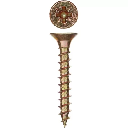 Шурупы ЗУБР "МАСТЕР" по дереву желтопассивированные, 6.0x40мм, 16шт 300396-60-040 купить в Когалыме