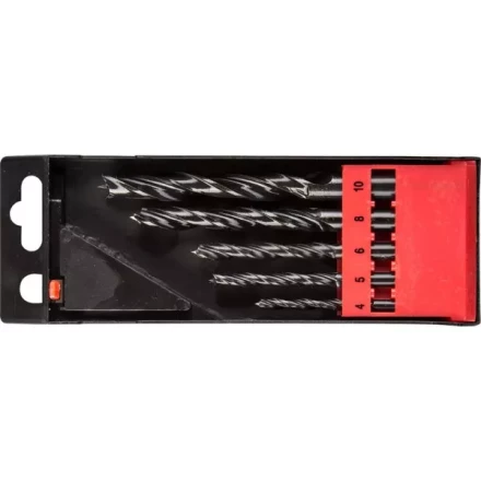 ЗУБР. Набор сверл спиральных по дереву с М-образной заточкой, сталь 65Г, 5шт: 4-5-6-8-10мм 29421-H5 купить в Когалыме