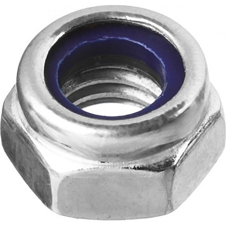 Гайка DIN 985 с нейлоновым кольцом, M8, 8 шт, кл. пр. 6, оцинкованная, ЗУБР 303586-08 купить в Когалыме
