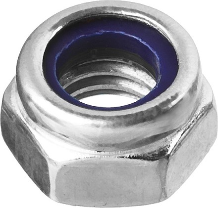 Гайка DIN 985 с нейлоновым кольцом, M8, 8 шт, кл. пр. 6, оцинкованная, ЗУБР 303586-08 купить в Когалыме