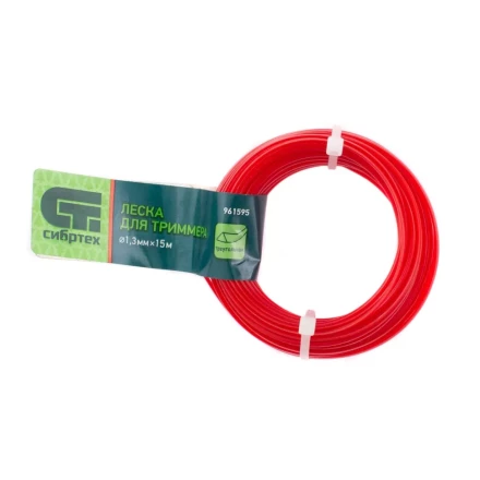 Леска для триммера треугольная, 1.3 мм х 15 м, Россия Сибртех 961595 купить в Когалыме