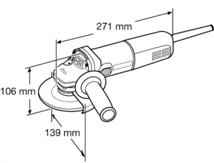 Углошлифовальная машина Makita 9558HNR УШМ Болгарка купить в Когалыме