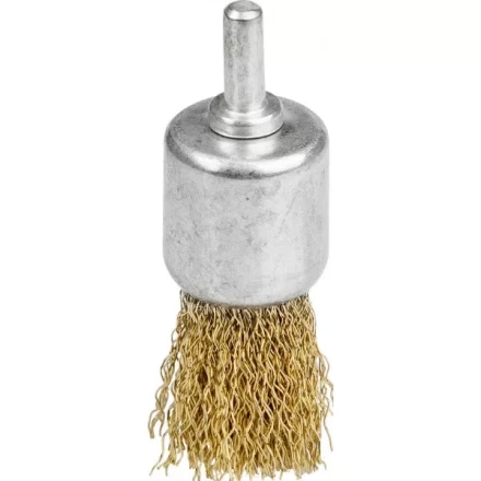 STAYER "PROFESSIONAL". Щетка кистевая для дрели, витая стальная проволока 0,3мм, 24мм 35113-24 купить в Когалыме